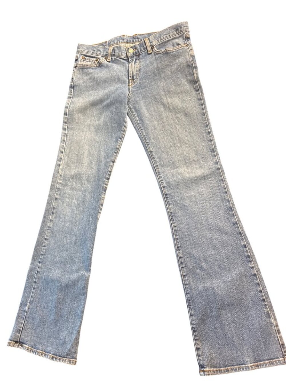 Vintage Lucky Brand Dungarees Gene Montesano Mid Rise Flare Jeans 8/29 USA